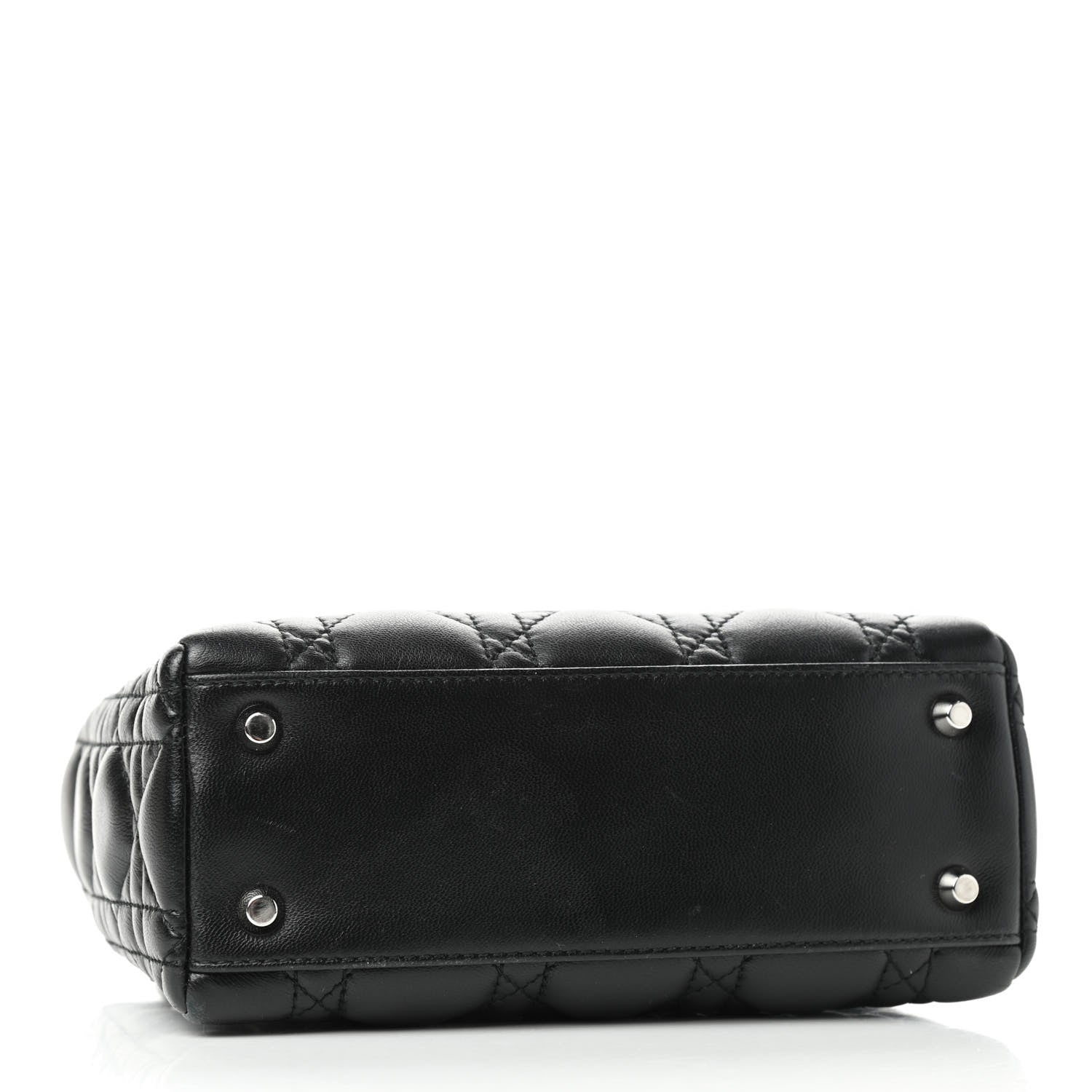 Christian Dior Lambskin Cannage Mini Lady Dior Black 4 of 8