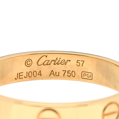 Cartier 18K Yellow Gold 3.5mm LOVE Wedding Band Ring 57 8 3 of 3