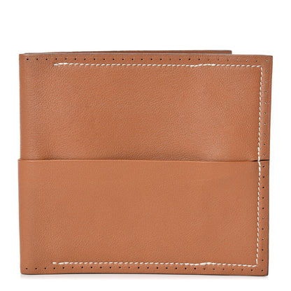 Hermes Swift Perforated Billfold Wallet Gold 1 of 6