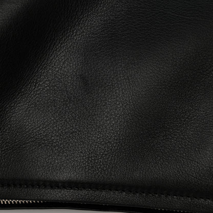 The Row Finely Grained Calfskin Jouvette Bag Black 11 of 11