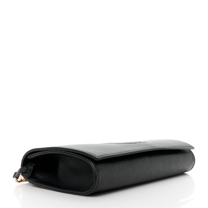 Gucci Pebbled Calfskin Medium Soho Clutch Black 4 of 11