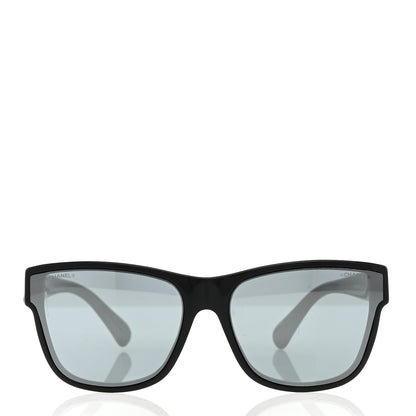 Chanel Acetate Polarized Square CC Sunglasses 5380 Black 2 of 8
