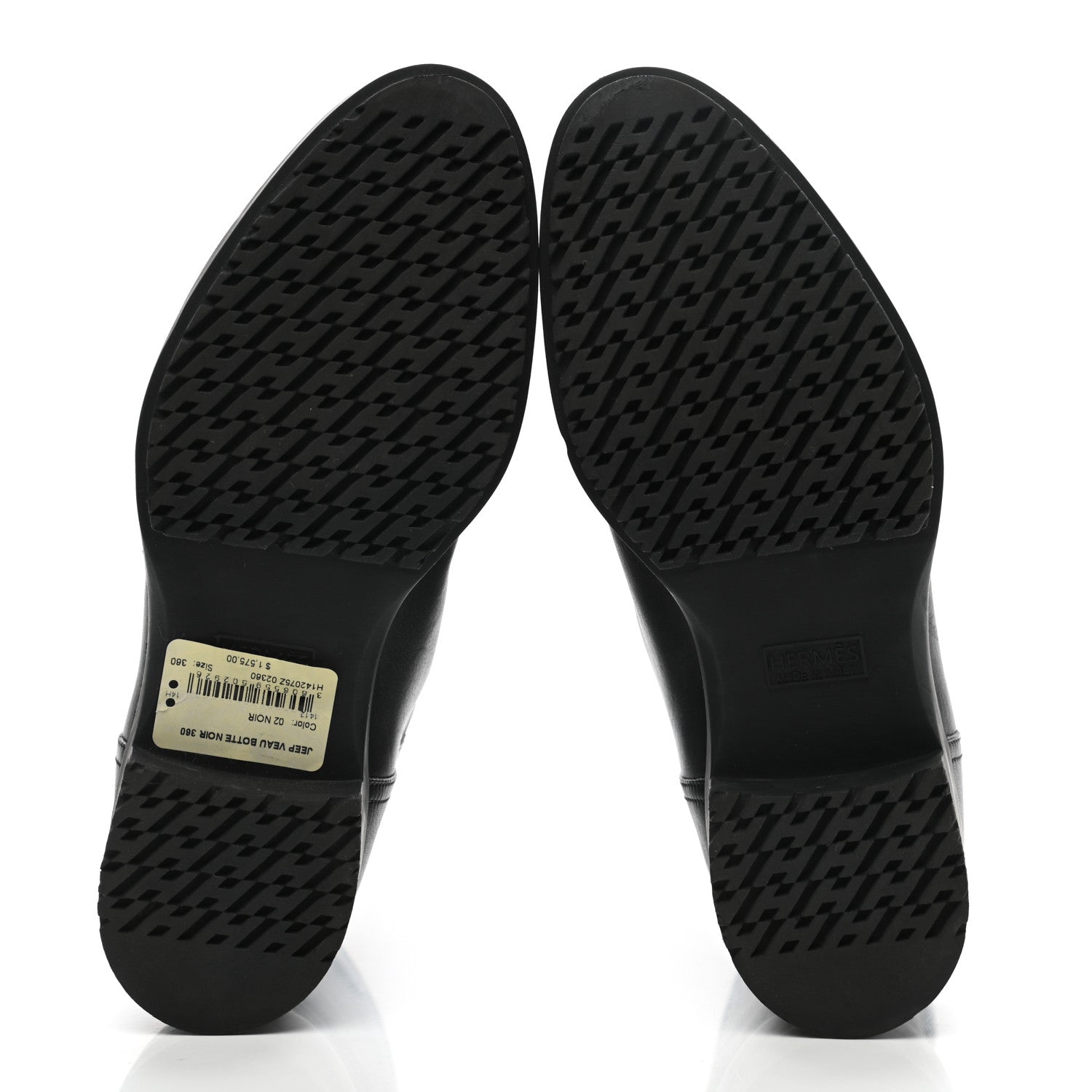 Hermes Calfskin Jeep Boots 36 Black 5 of 14
