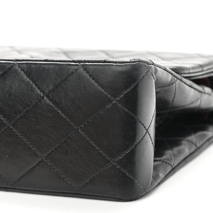 Chanel Lambskin Quilted Medium Double Flap Black 11 of 12