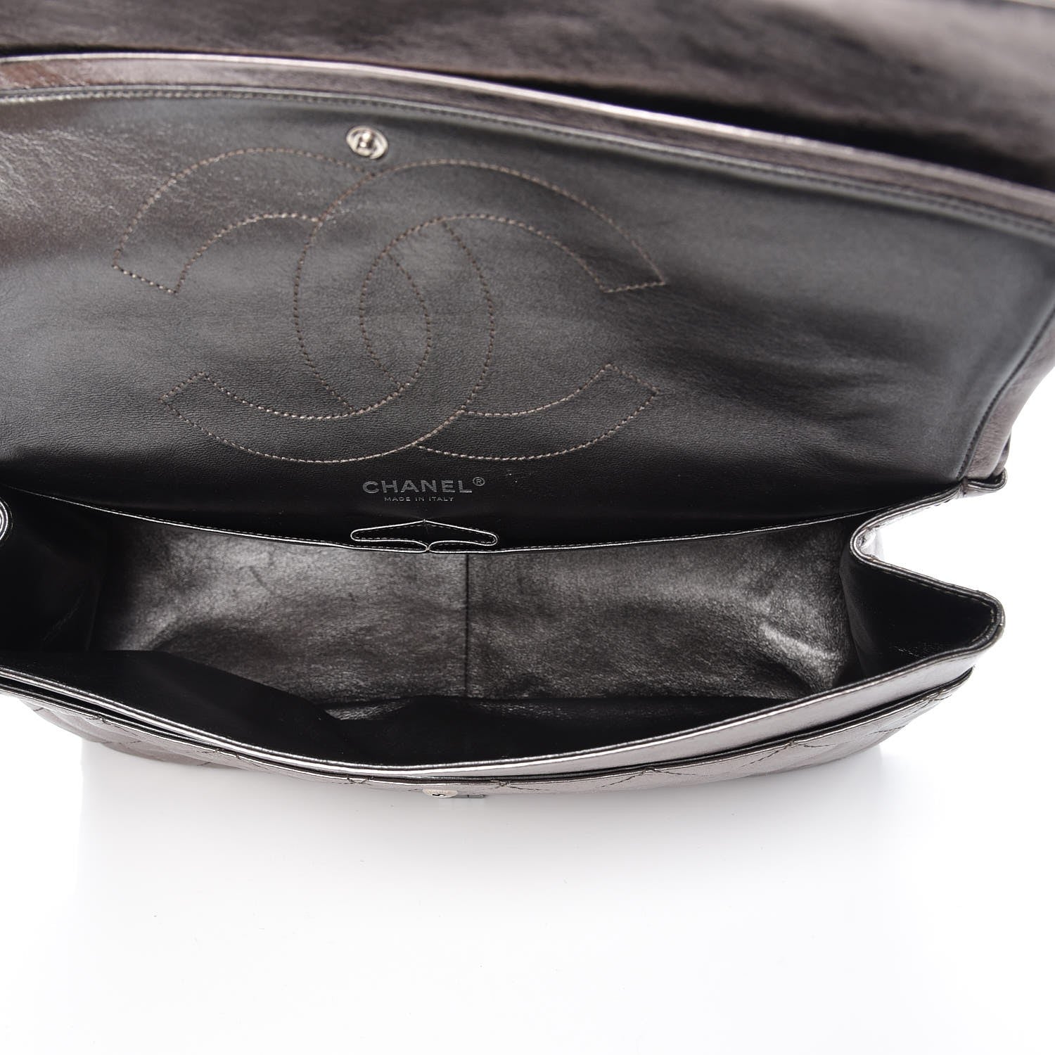 Chanel Metallic Aged Calfskin Quilted 2.55 Reissue 228 Flap Silver 5 of 7