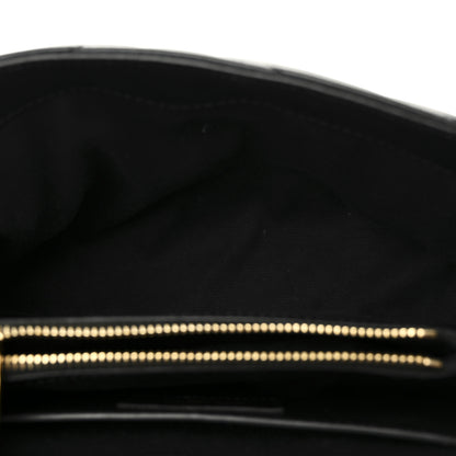Saint Laurent Calfskin Y Quilted Monogram Small Loulou Chain Satchel Black 5 of 11