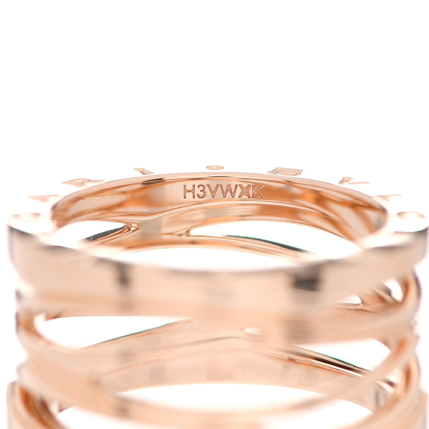 Bulgari 18K Rose Gold B.Zero1 Legend Four-Band Ring 58 8.25 4 of 7