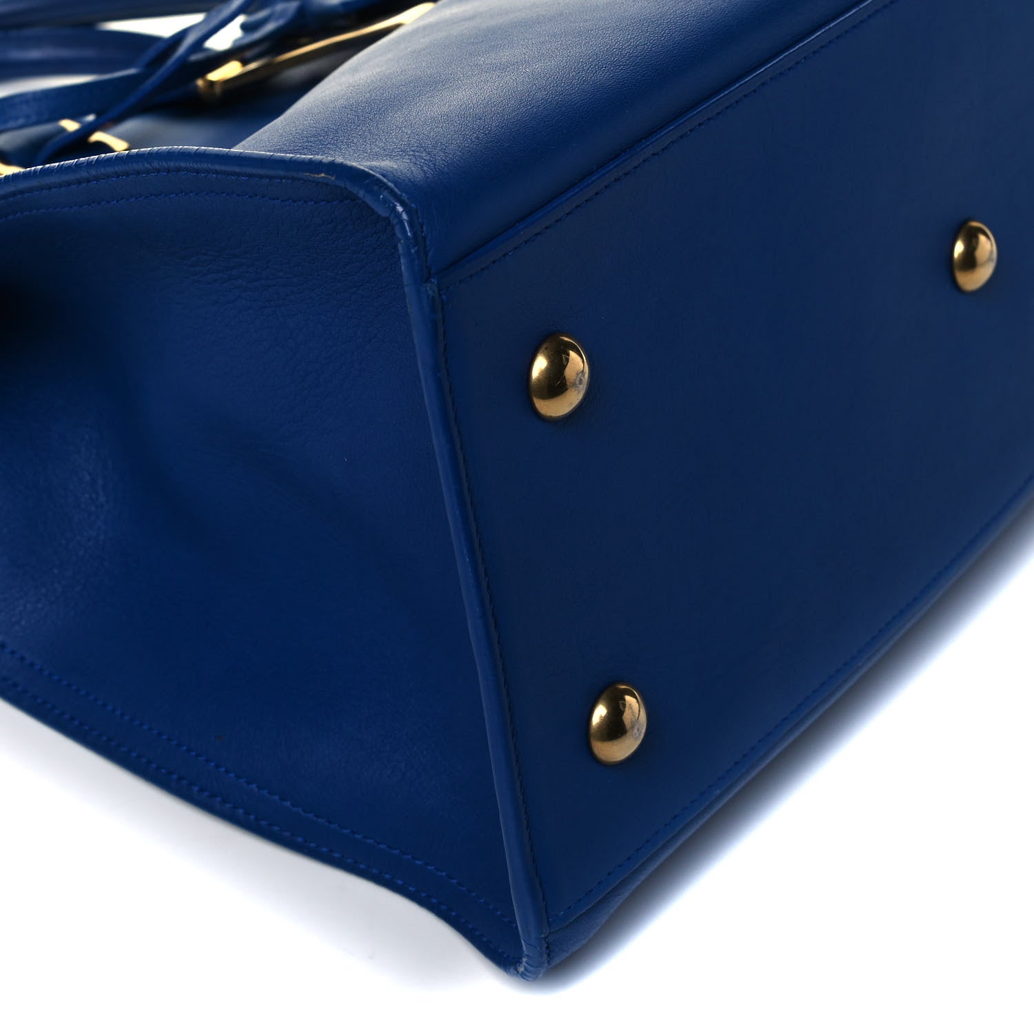 Saint Laurent Calfskin Small Classic Y Cabas Royal Blue 7 of 8
