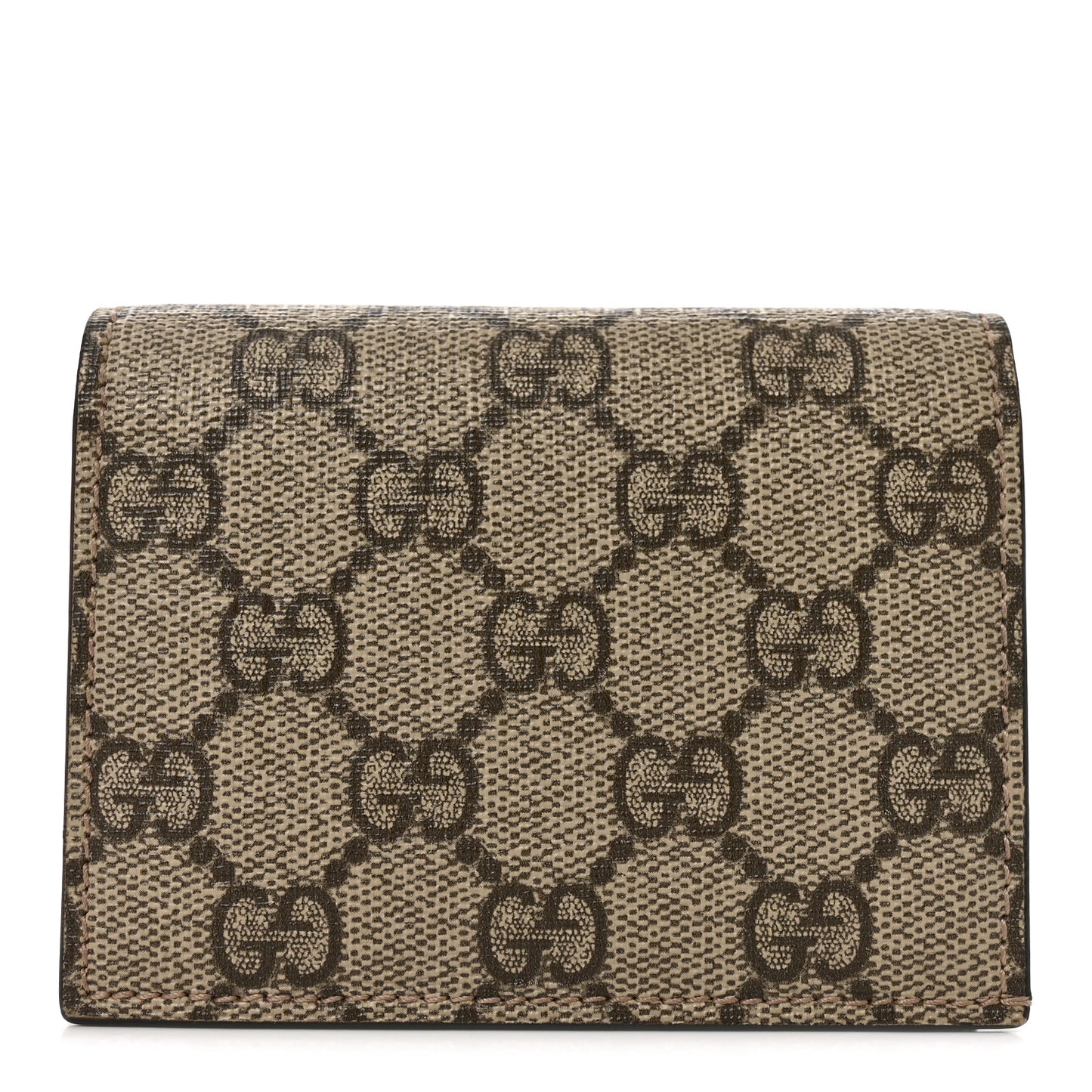 GG Supreme Monogram Card Case Beige