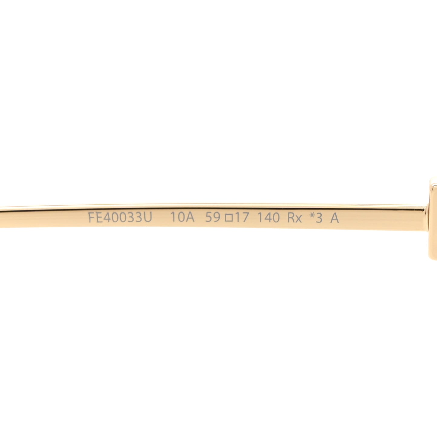 Metal Aviator Sunglasses FE40033U Light Gold