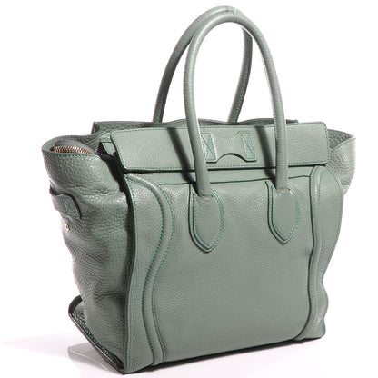 Celine Pebbled Leather Mini Luggage Almond 3 of 10