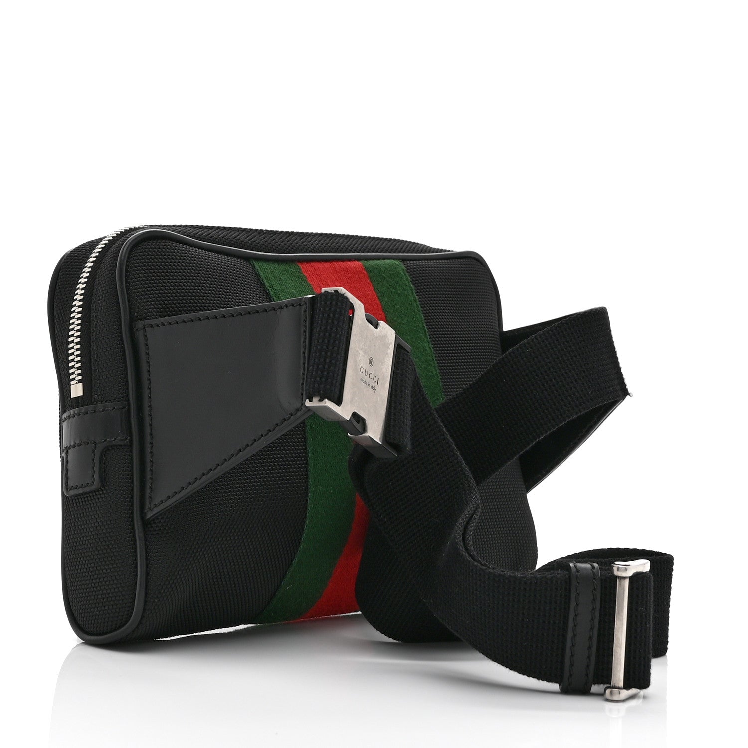 Gucci Canvas Web Slim Belt Bag Black 3 of 11