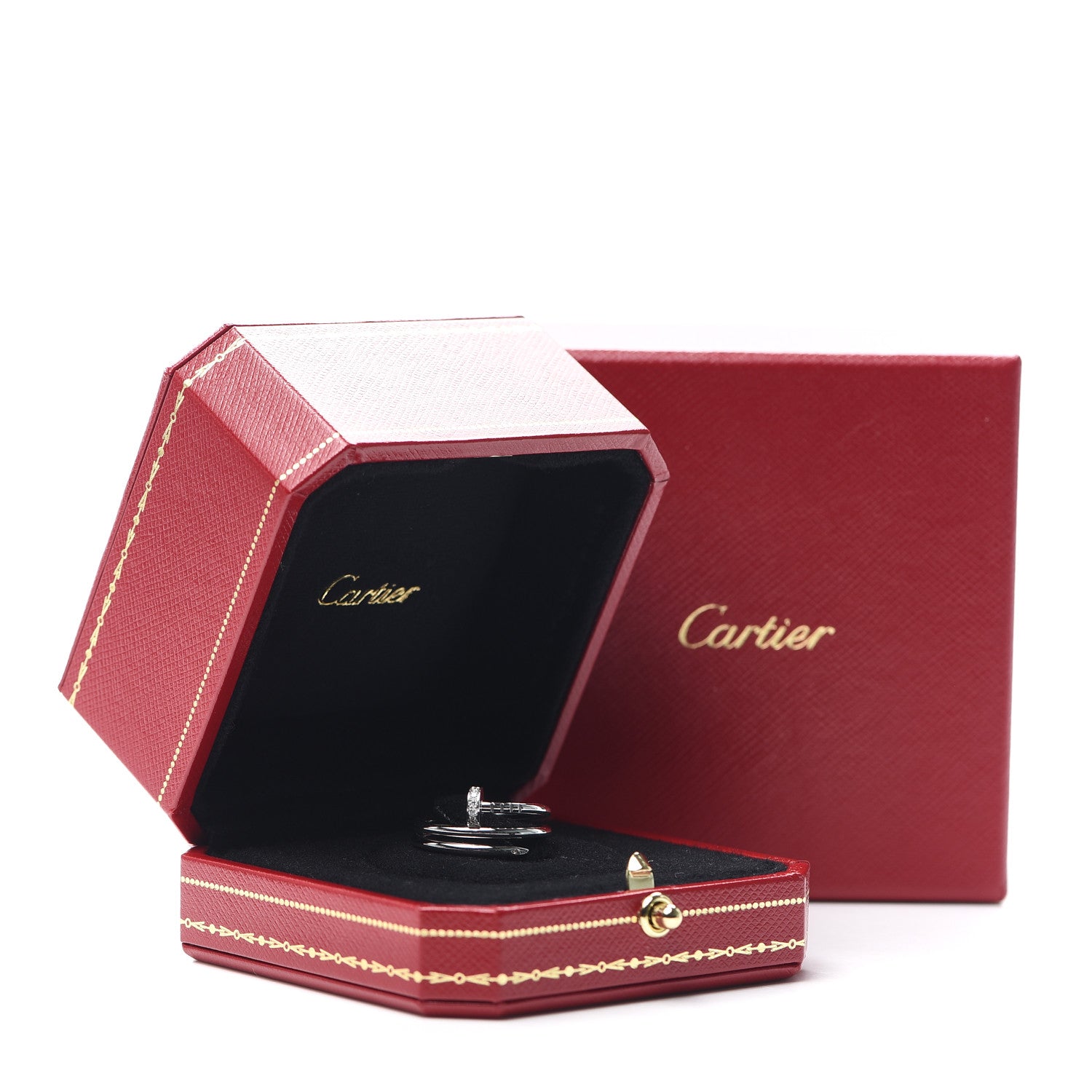 Cartier 18K White Gold Diamond Double Wrap Juste Un Clou Ring 53 6.25 7 of 7