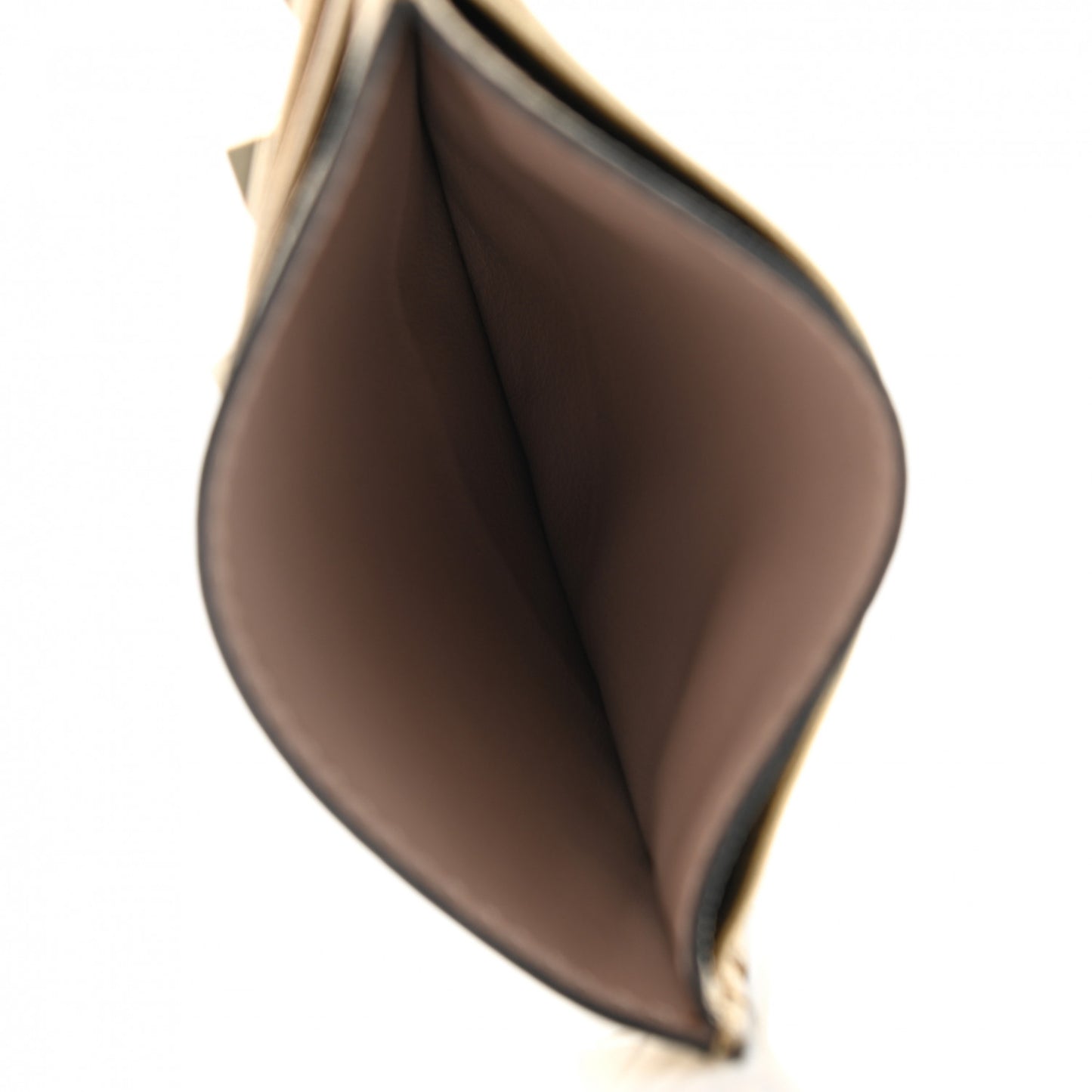 Metallic Pebbled Calfskin Rockstud Card Holder Gold