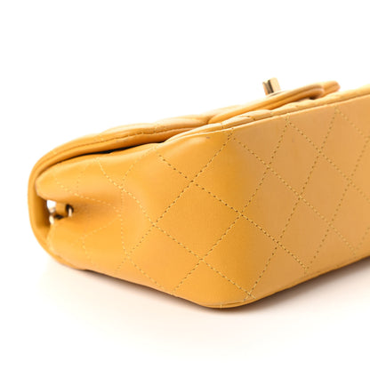 Chanel Lambskin Quilted Mini Square Flap Yellow 6 of 10