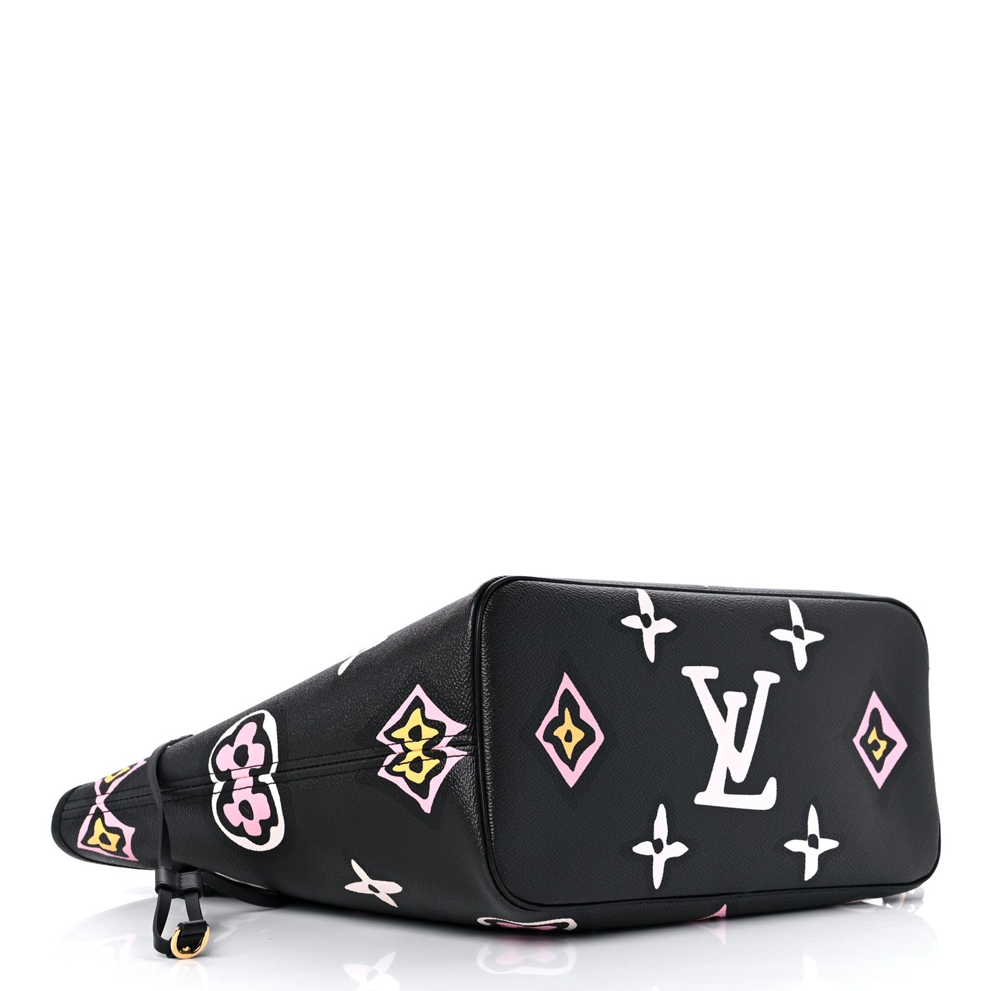 Monogram Giant Wild At Heart Neverfull MM Black