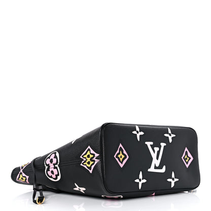 Louis Vuitton Monogram Giant Wild At Heart Neverfull MM Black 5 of 9