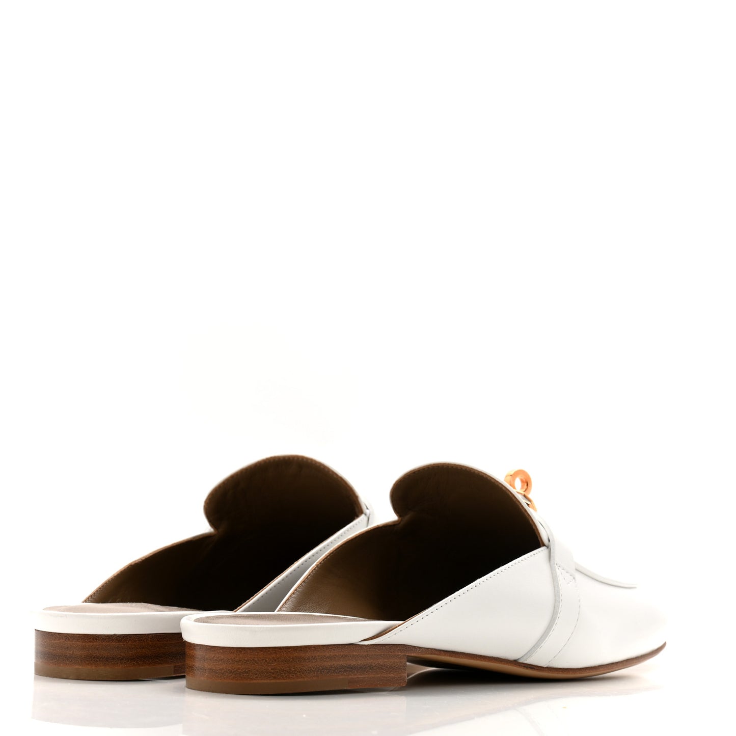 Calfskin Oz Mules 39.5 White