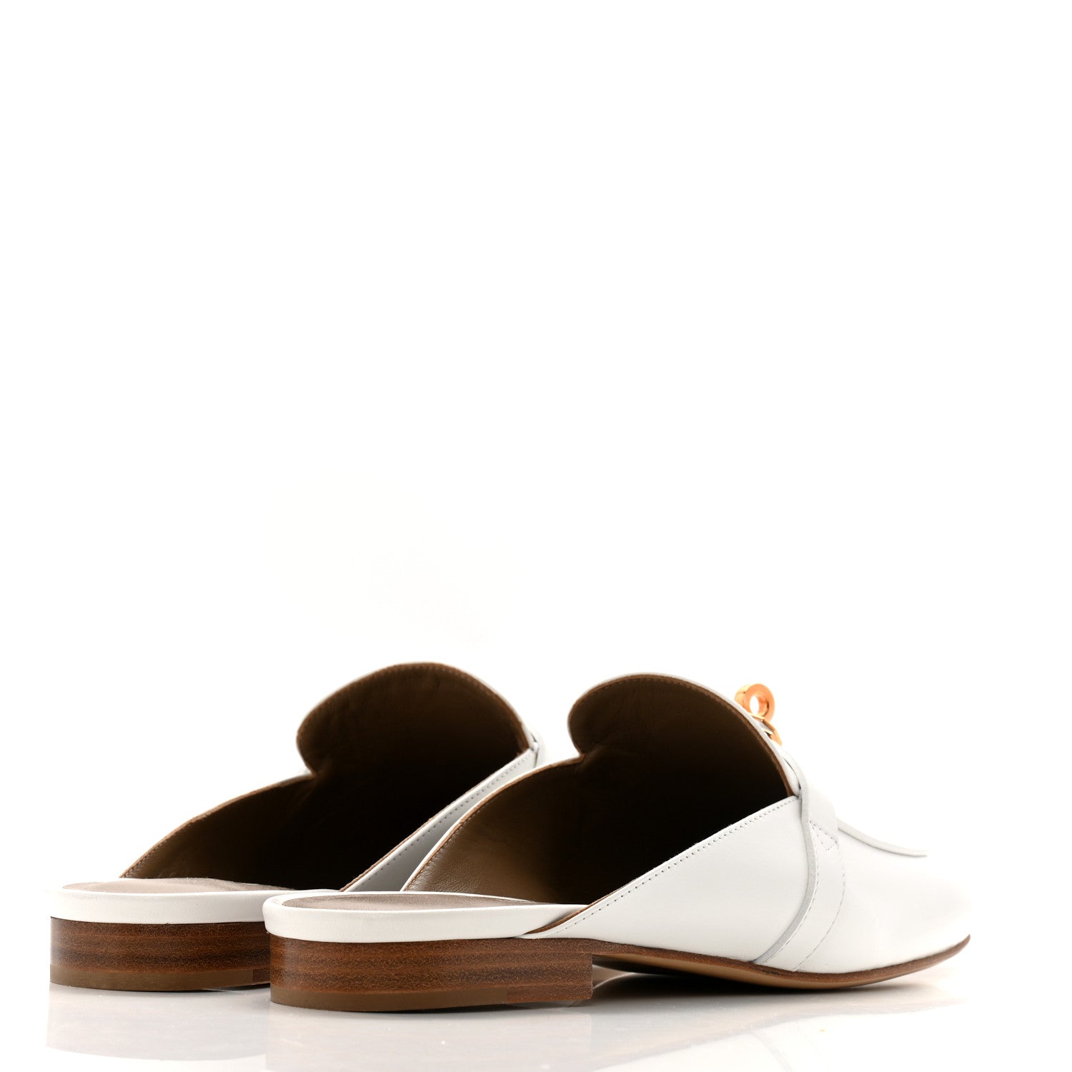 Hermes Calfskin Oz Mules 39.5 White 5 of 12
