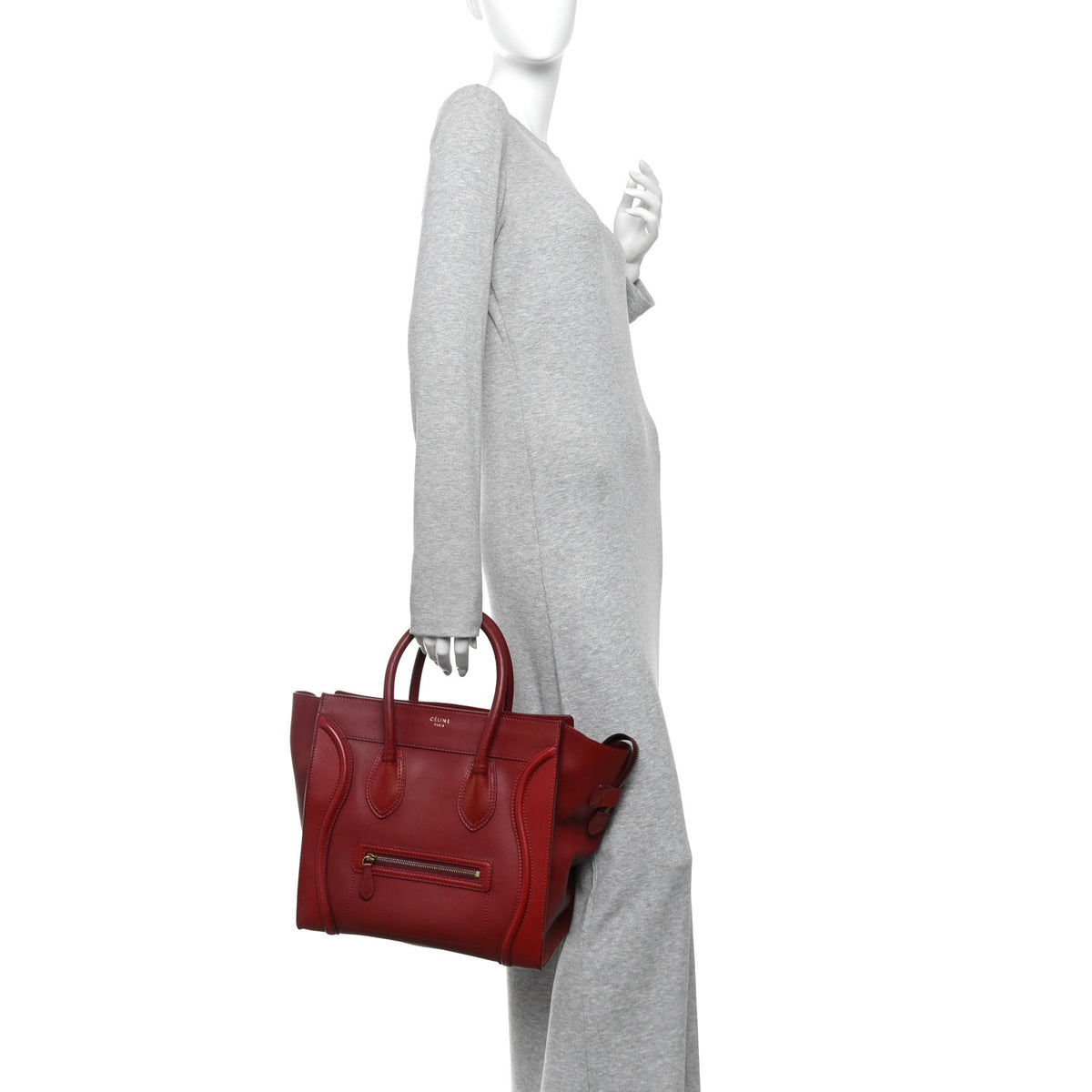 Smooth Calfskin Mini Luggage Red