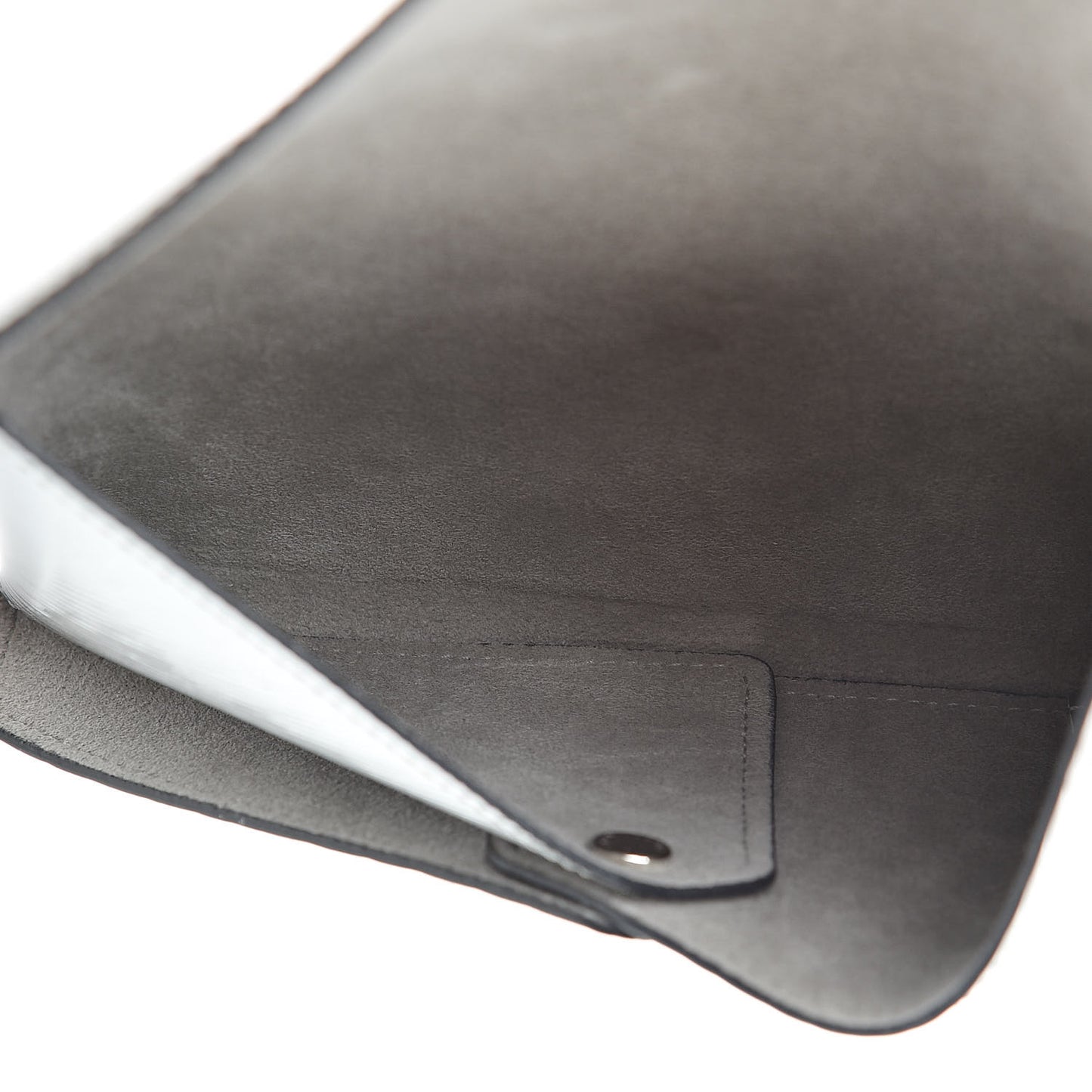 Metallic Epi Medium Kirigami Pochette Insert Silver