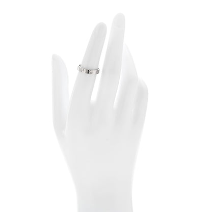 Cartier 18K White Gold 3.5mm LOVE Wedding Band Ring 50 5.25 2 of 5