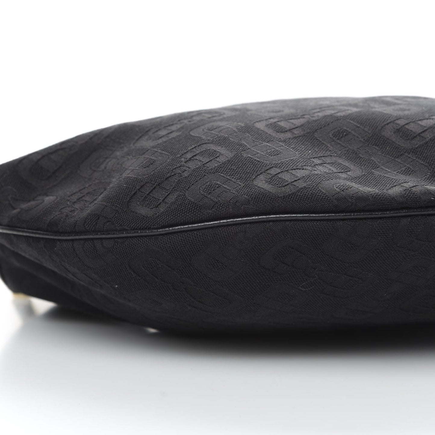 Canvas Horsebit Glam Hobo Black
