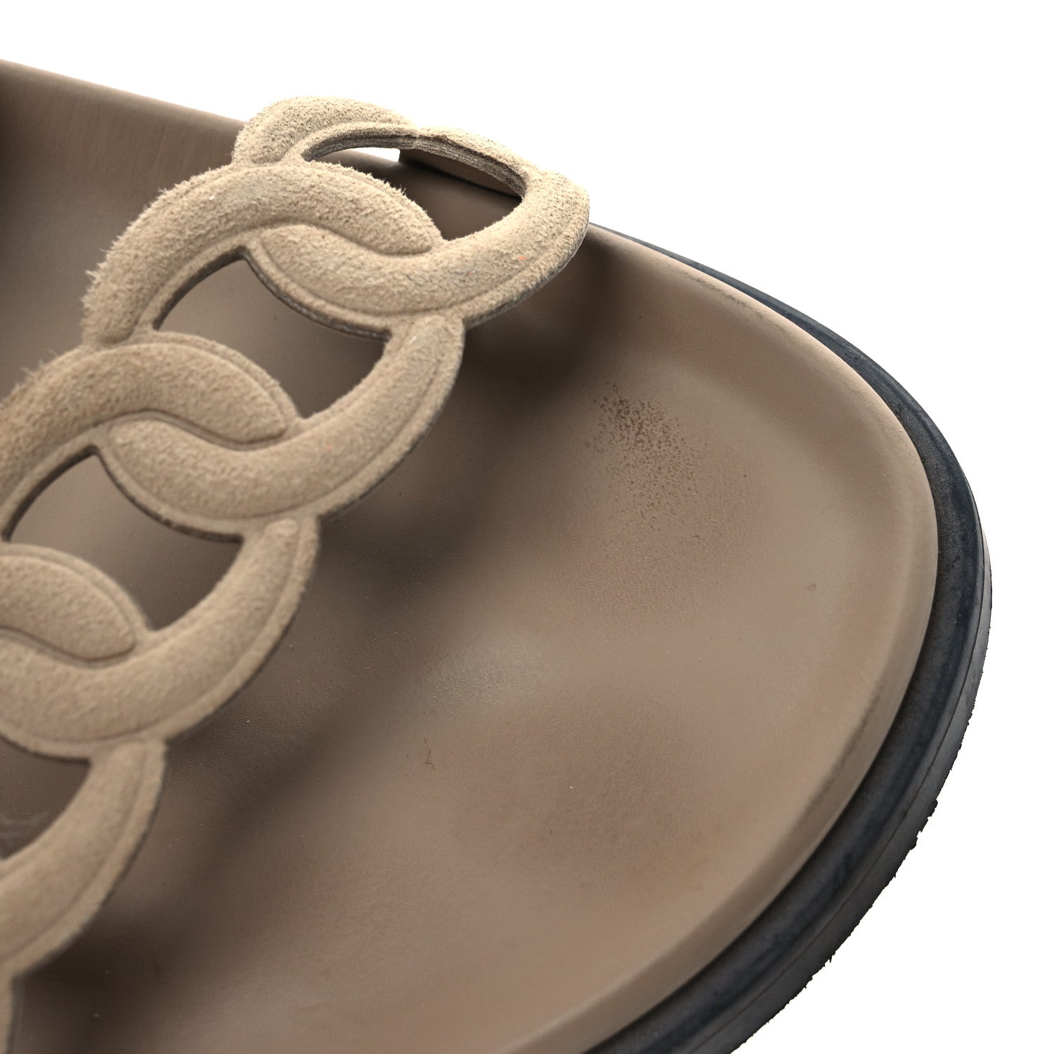 Hermes Suede Goatskin Extra Sandals 39 Beige Argile 13 of 14