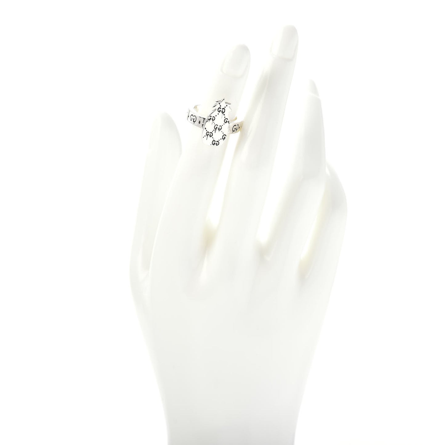 Sterling Silver GucciGhost Pineapple Ring 49 4.75