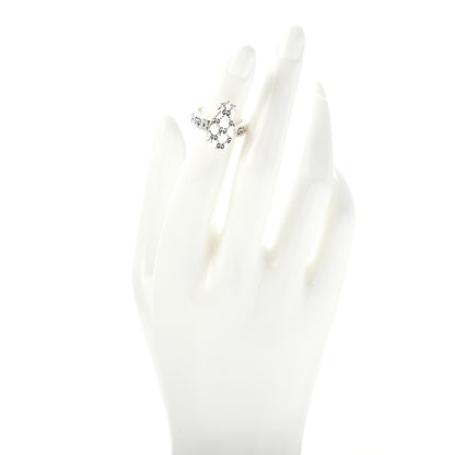Gucci Sterling Silver GucciGhost Pineapple Ring 49 4.75 2 of 5