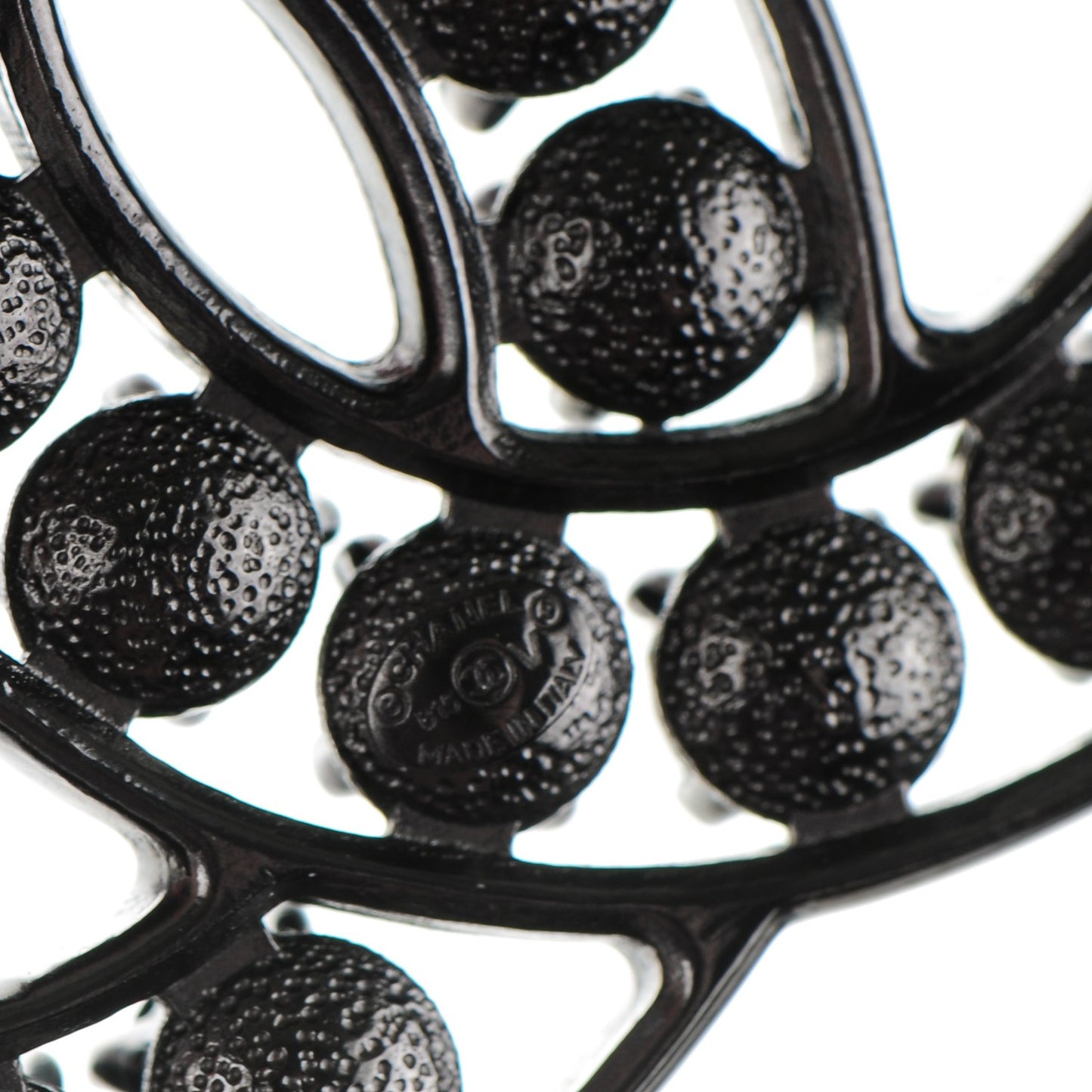 Crystal CC Brooch Black