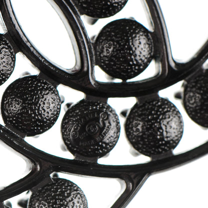 Chanel Crystal CC Brooch Black 4 of 5