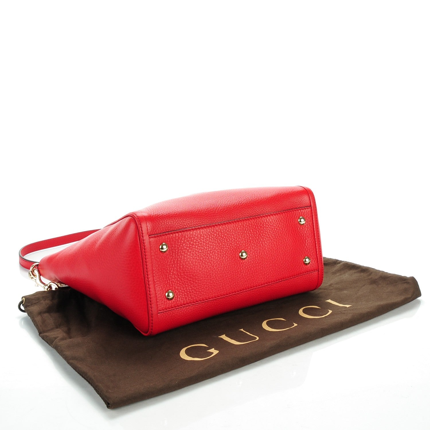 Gucci Cellarius Calfskin Small Soho Top Handle Bag Tobasco 4 of 7