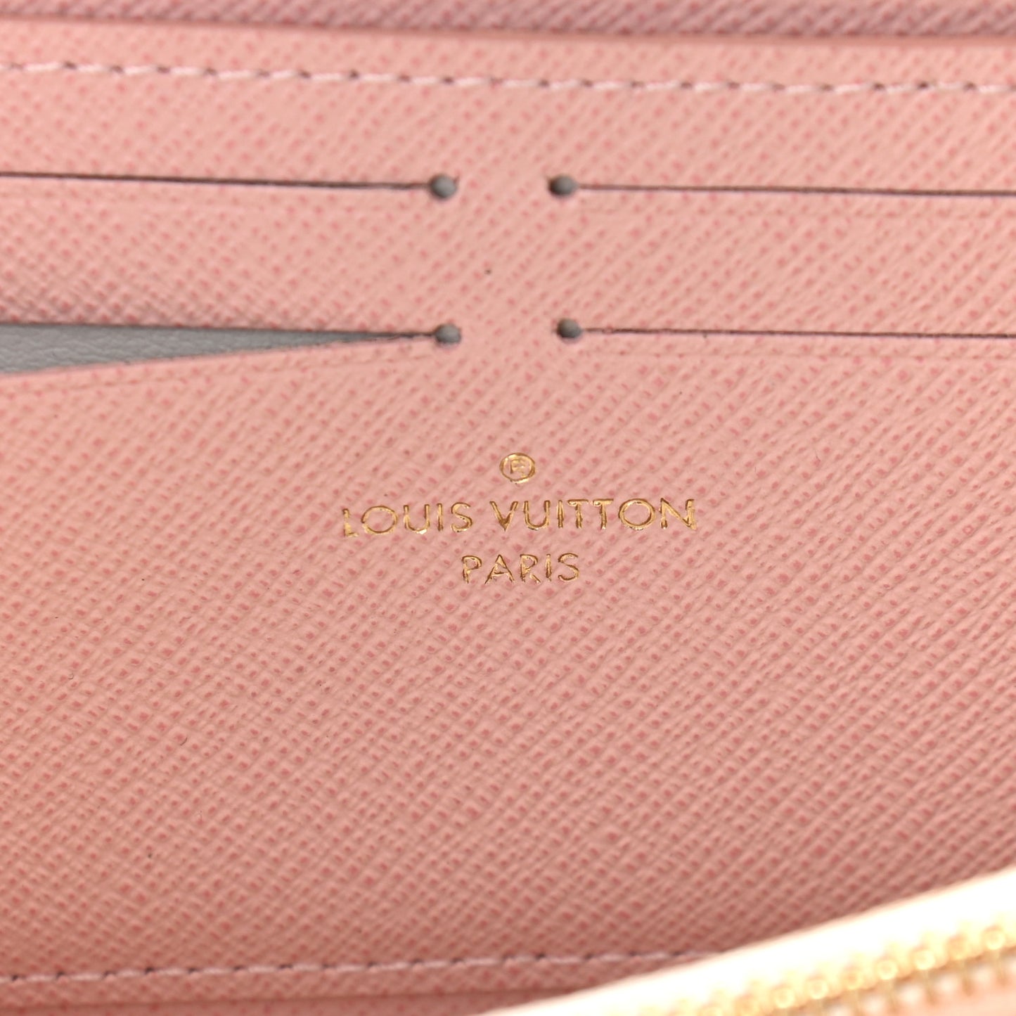 Damier Azur Clemence Wallet Rose Ballerine