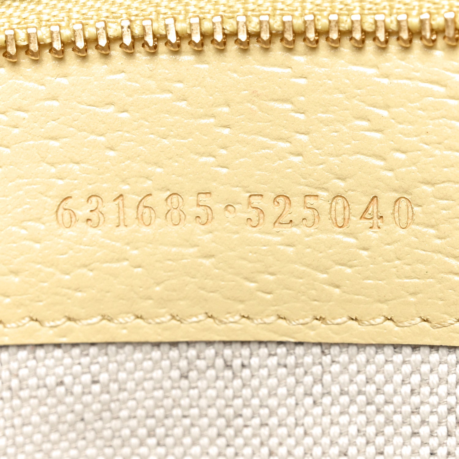 Gucci Monogram Jumbo GG Textured Dollar Calfskin Medium Ophidia Shopping Tote Beige Yellow 6 of 10