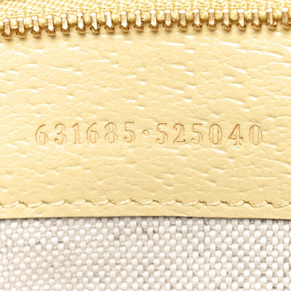 Gucci Monogram Jumbo GG Textured Dollar Calfskin Medium Ophidia Shopping Tote Beige Yellow 6 of 10