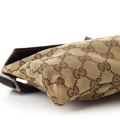 Gucci GG Monogram Double Pocket Belt Bag Dark Brown 8 of 9