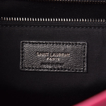Saint Laurent Crinkled Calfskin Matelasse Monogram Medium Niki Chain Satchel Freesia 8 of 11