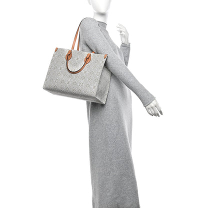 Louis Vuitton Jacquard Since 1854 Onthego MM Creme 2 of 10