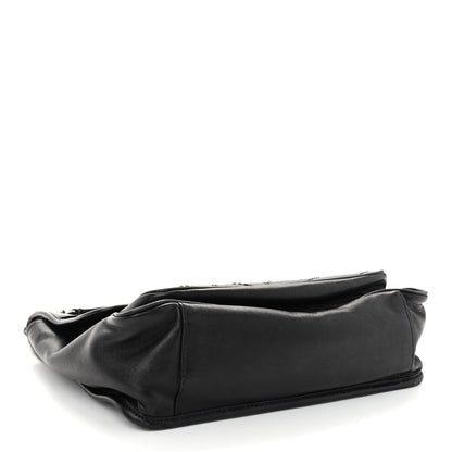 Saint Laurent Calfskin Matelasse Monogram Studded Stardust Medium Niki Chain Satchel Black 4 of 11