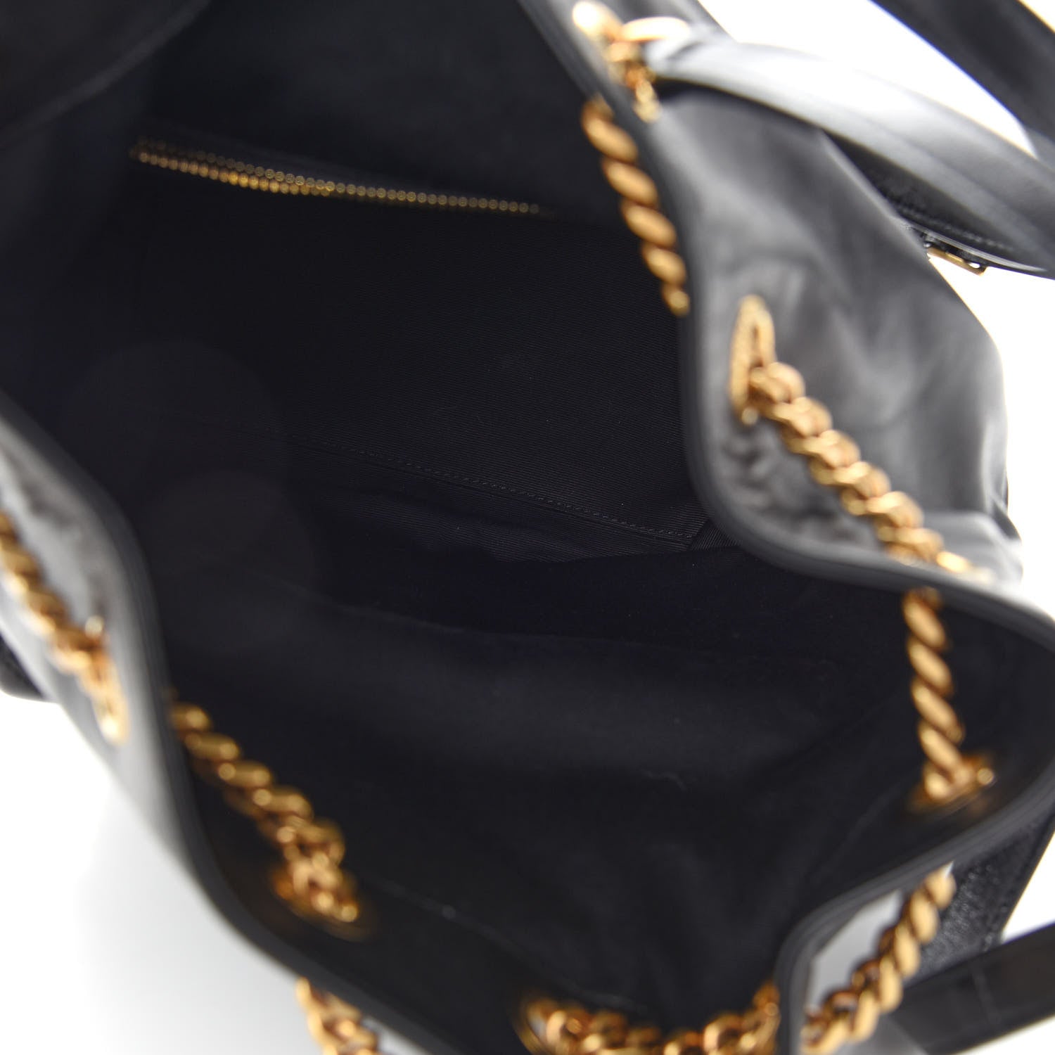 Saint Laurent Lambskin Matelasse Monogram Joe Backpack Black 5 of 8