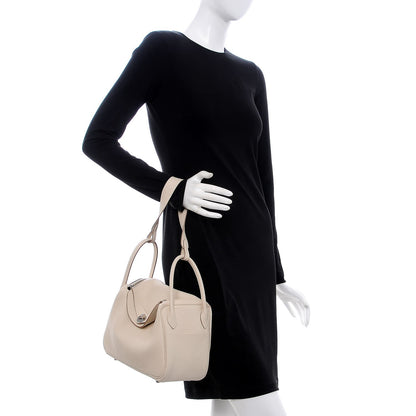 Hermes Taurillon Clemence Lindy 26 Craie 2 of 10