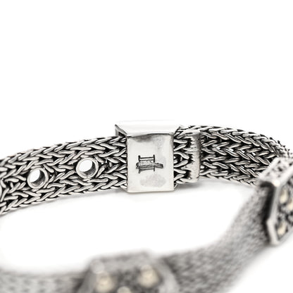 John Hardy Sterling Silver 18K Yellow Gold Jaisalmer Classic Chain Dot Buckle Station Bracelet 4 of 4