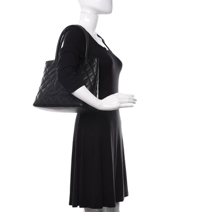 Chanel Caviar Quilted Medallion Tote Black 2 of 10