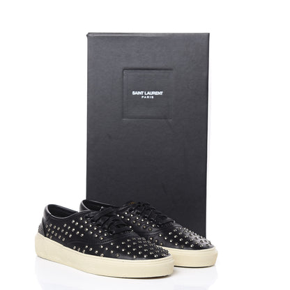 Saint Laurent Nappa Mens Studded Skate 20 Lace Up Sneakers 40 Black 11 of 11