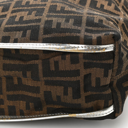 Fendi Zucca Shopper Tote Tobacco Argento 11 of 15