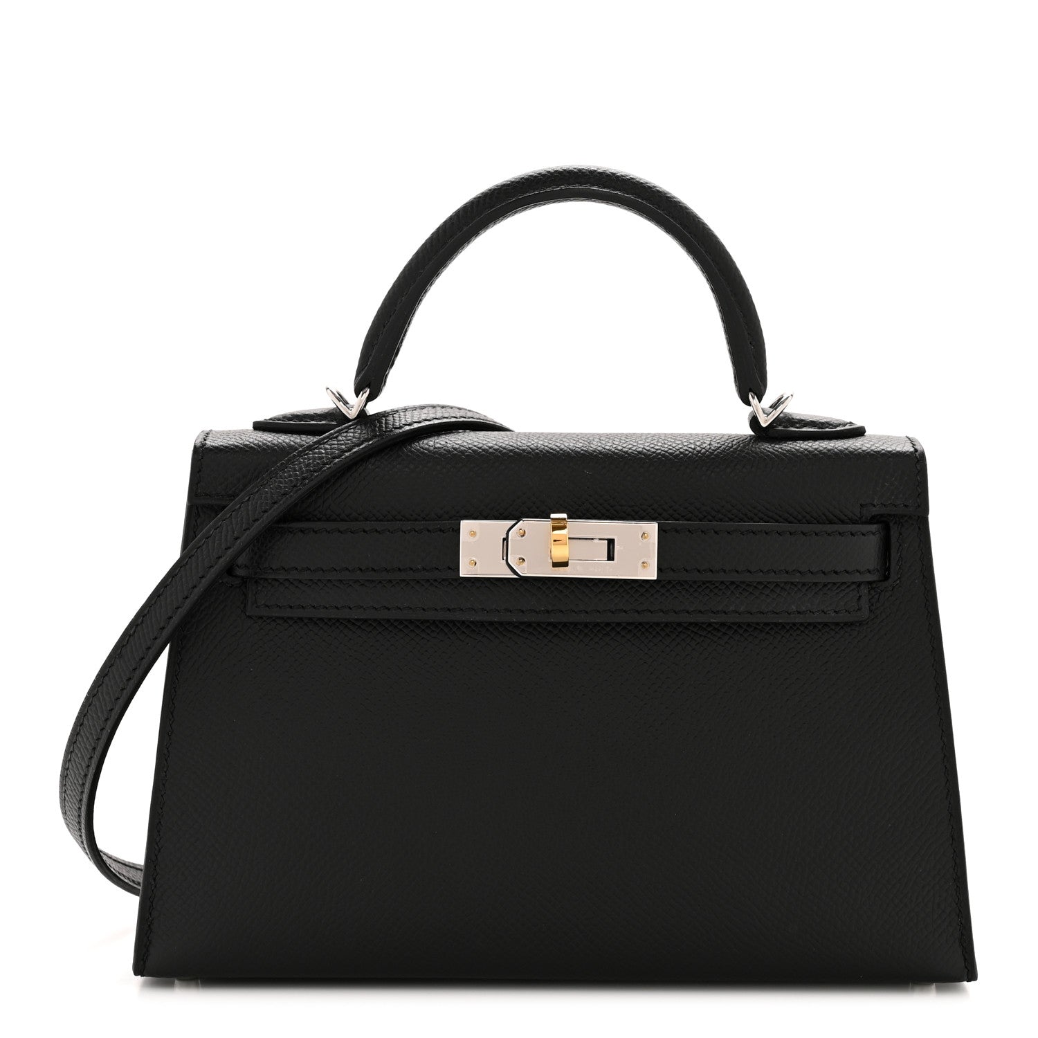 Hermes Epsom Mini Kelly Sellier 20 Black 1 of 11
