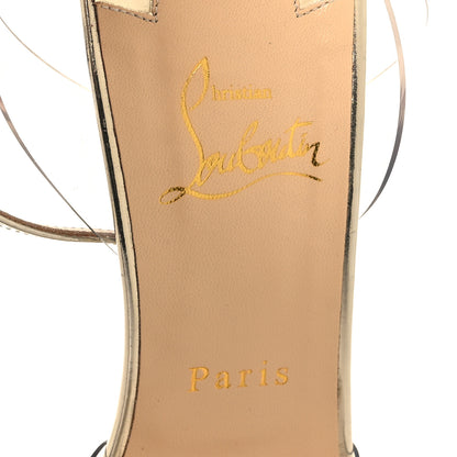Christian Louboutin CHRISTIAN LOUBOUTIN PVC Specchio Spikoo 100 Pumps 39.5 Light Gold 7 of 9