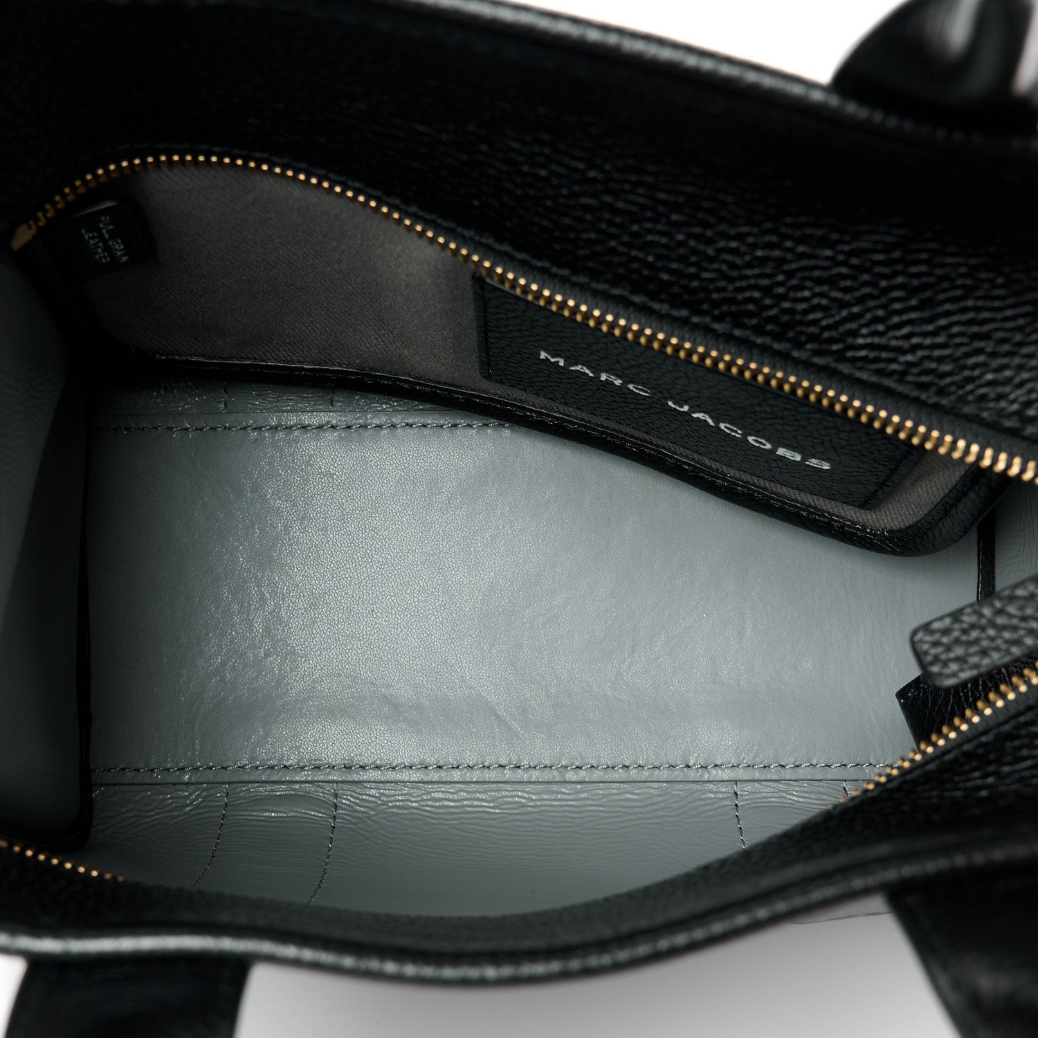 Marc Jacobs Grained Calfskin Small The Tote Bag Black 5 of 12