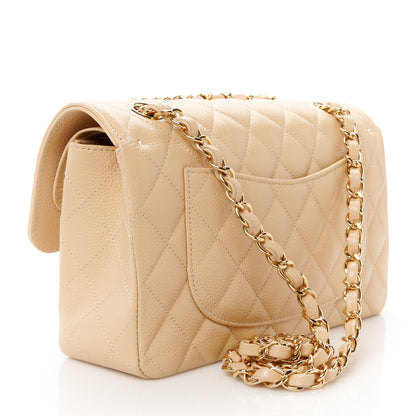 Chanel Caviar Quilted Small Double Flap Beige 3 of 11